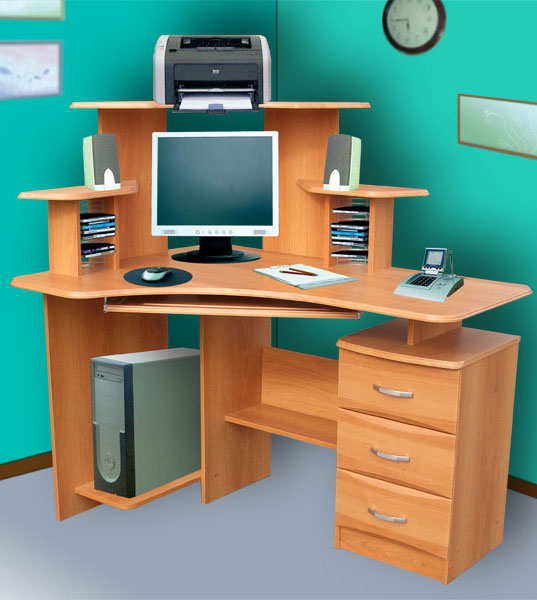 Угловой компьютерный стол СК-100 левый