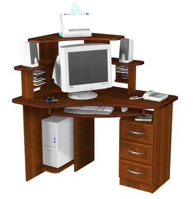 Угловой компьютерный стол УСК-4 левый